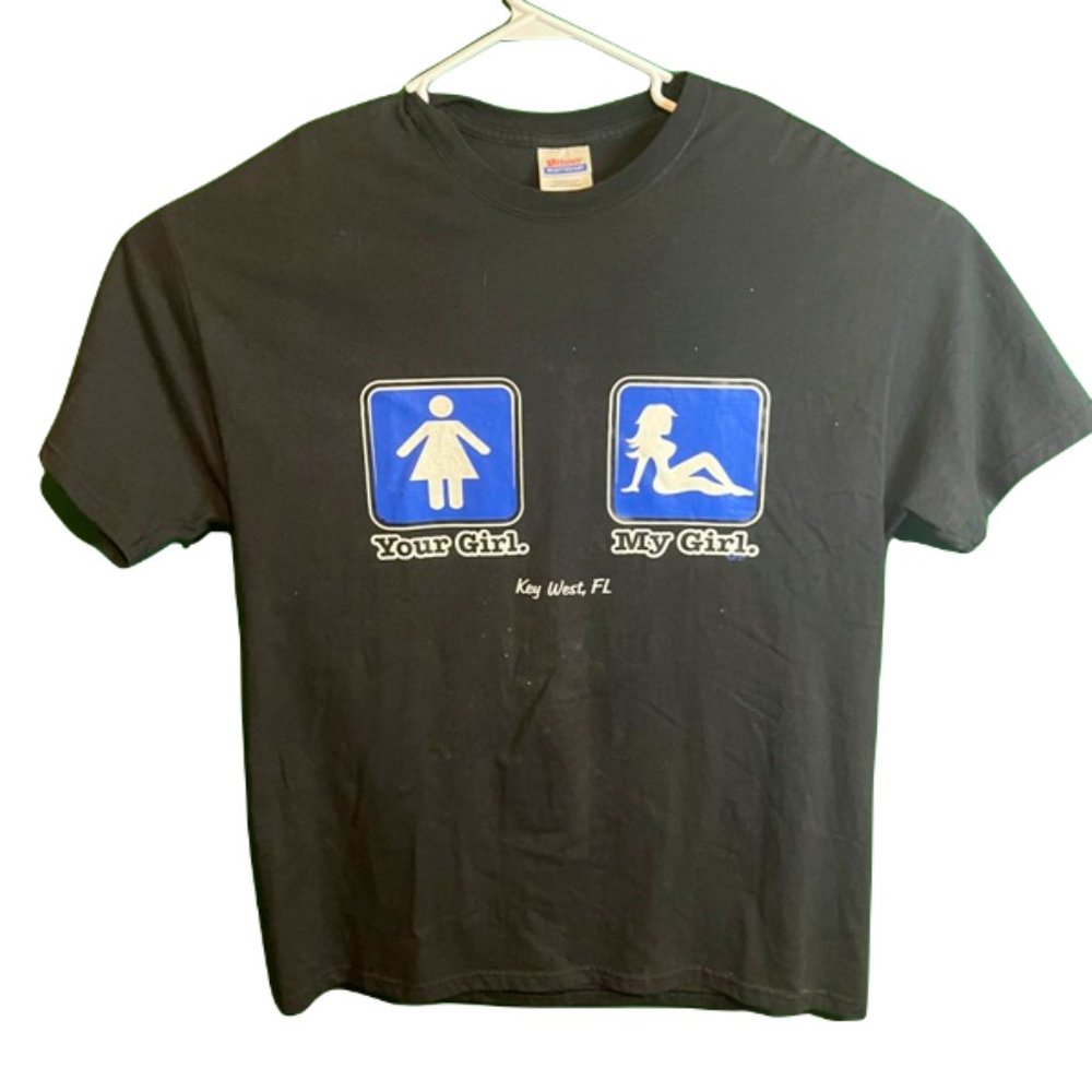 Your Girl My Girl Key West Florida Humorous Tee Black XL